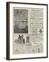 Page of Advertisements-null-Framed Giclee Print