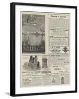 Page of Advertisements-null-Framed Giclee Print