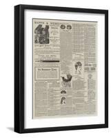 Page of Advertisements-null-Framed Giclee Print