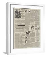 Page of Advertisements-null-Framed Giclee Print