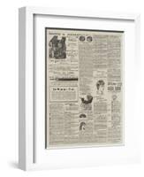 Page of Advertisements-null-Framed Giclee Print