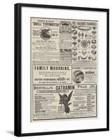 Page of Advertisements-null-Framed Giclee Print