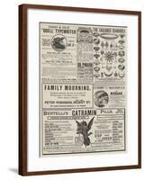 Page of Advertisements-null-Framed Giclee Print