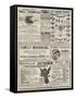 Page of Advertisements-null-Framed Stretched Canvas