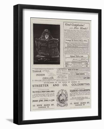 Page of Advertisements-null-Framed Giclee Print