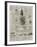 Page of Advertisements-null-Framed Giclee Print