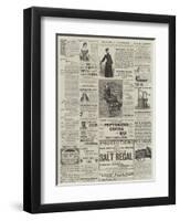 Page of Advertisements-null-Framed Giclee Print