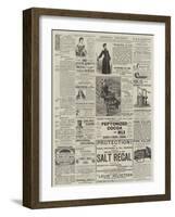 Page of Advertisements-null-Framed Giclee Print