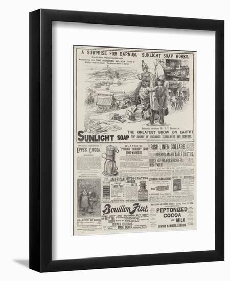 Page of Advertisements-null-Framed Premium Giclee Print