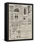 Page of Advertisements-null-Framed Stretched Canvas