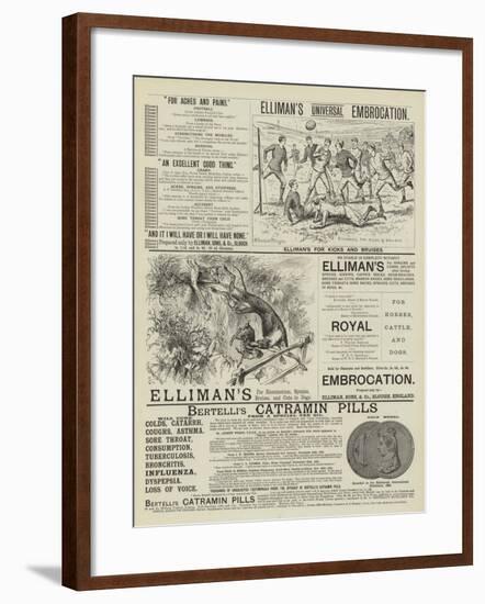 Page of Advertisements-null-Framed Giclee Print