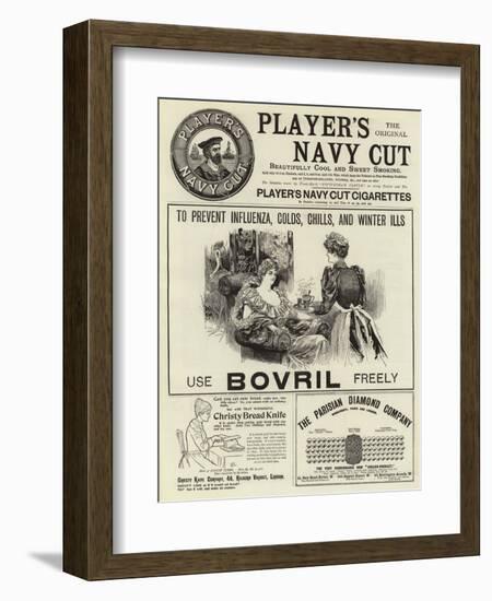 Page of Advertisements-null-Framed Giclee Print