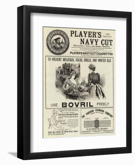 Page of Advertisements-null-Framed Giclee Print