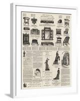 Page of Advertisements-null-Framed Giclee Print