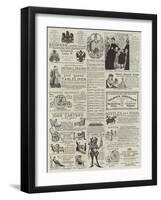 Page of Advertisements-null-Framed Giclee Print