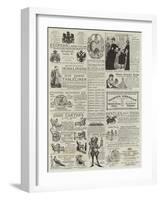 Page of Advertisements-null-Framed Giclee Print