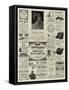 Page of Advertisements-null-Framed Stretched Canvas