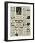 Page of Advertisements-null-Framed Giclee Print