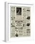 Page of Advertisements-null-Framed Giclee Print