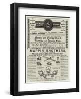 Page of Advertisements-null-Framed Giclee Print