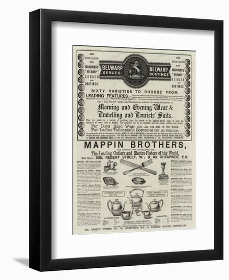 Page of Advertisements-null-Framed Giclee Print