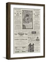 Page of Advertisements-null-Framed Giclee Print