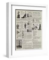 Page of Advertisements-null-Framed Giclee Print