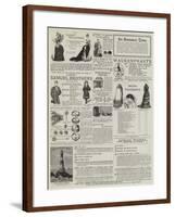 Page of Advertisements-null-Framed Giclee Print