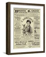 Page of Advertisements-null-Framed Giclee Print