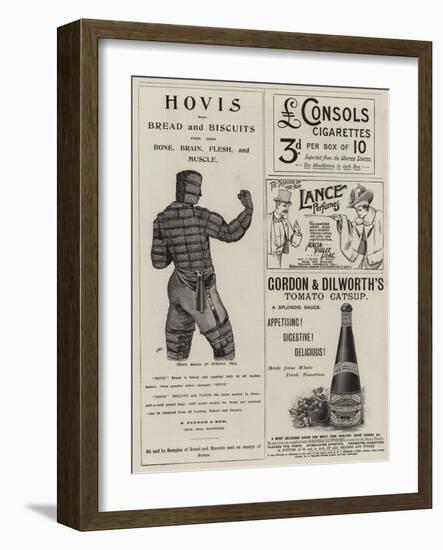 Page of Advertisements-null-Framed Giclee Print