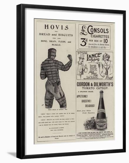 Page of Advertisements-null-Framed Giclee Print