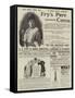 Page of Advertisements-null-Framed Stretched Canvas