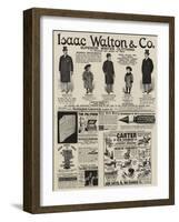 Page of Advertisements-null-Framed Giclee Print