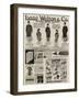 Page of Advertisements-null-Framed Giclee Print