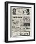 Page of Advertisements-null-Framed Giclee Print