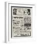 Page of Advertisements-null-Framed Giclee Print