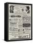 Page of Advertisements-null-Framed Stretched Canvas