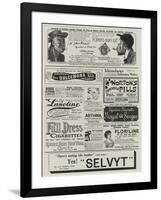 Page of Advertisements-null-Framed Giclee Print