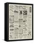 Page of Advertisements-null-Framed Stretched Canvas