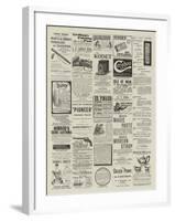 Page of Advertisements-null-Framed Giclee Print