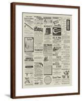 Page of Advertisements-null-Framed Giclee Print