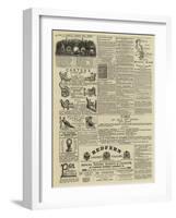 Page of Advertisements-null-Framed Giclee Print