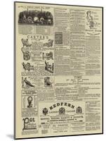 Page of Advertisements-null-Mounted Giclee Print