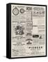 Page of Advertisements-null-Framed Stretched Canvas