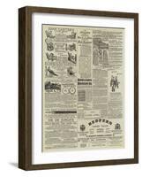 Page of Advertisements-null-Framed Giclee Print