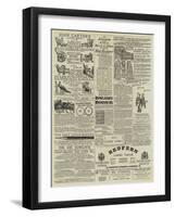 Page of Advertisements-null-Framed Giclee Print