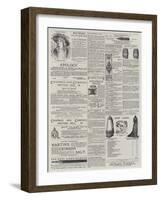 Page of Advertisements-null-Framed Giclee Print