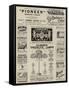 Page of Advertisements-null-Framed Stretched Canvas