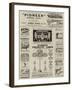 Page of Advertisements-null-Framed Giclee Print