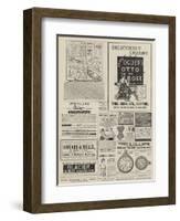 Page of Advertisements-null-Framed Giclee Print